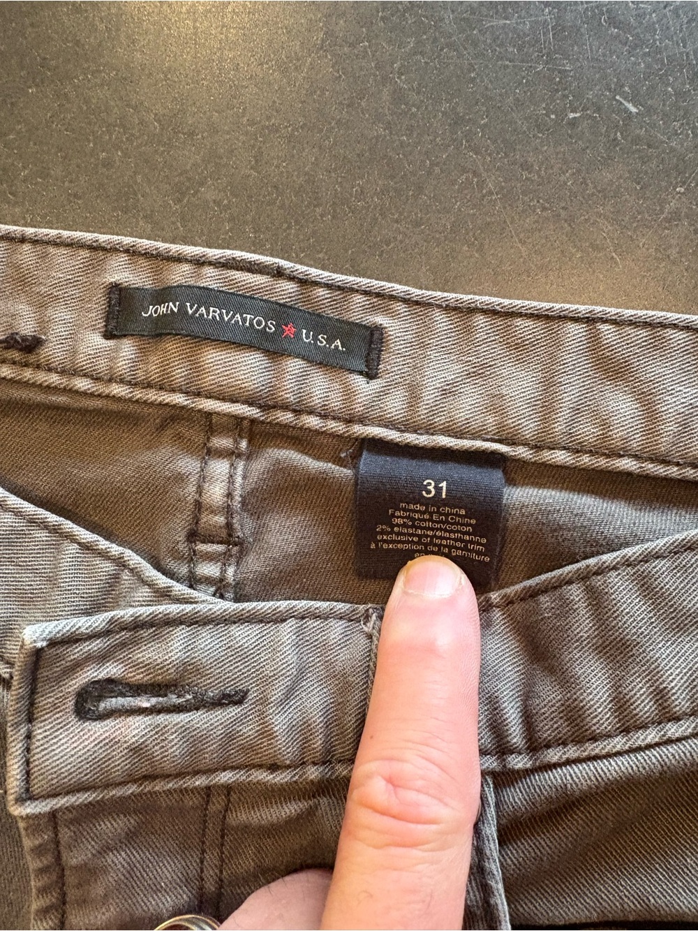 Lot of 4 John Varvatos Jeans Blue, Gray, Blue Corduroy, Tan Sz 32 - Picture 11 of 14